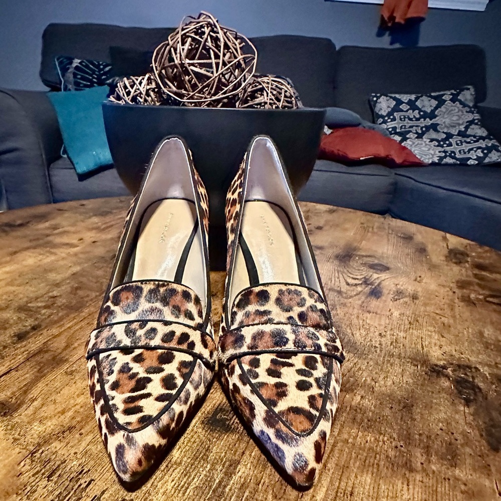 Ann Taylor Brown and Black Elegant Heels